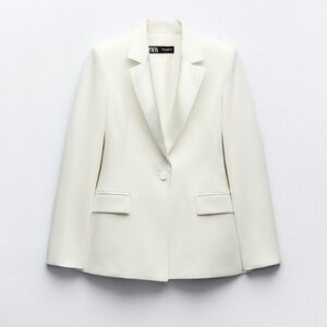 Zara COMBINATION SATIN EFFECT BLAZER XS NWT